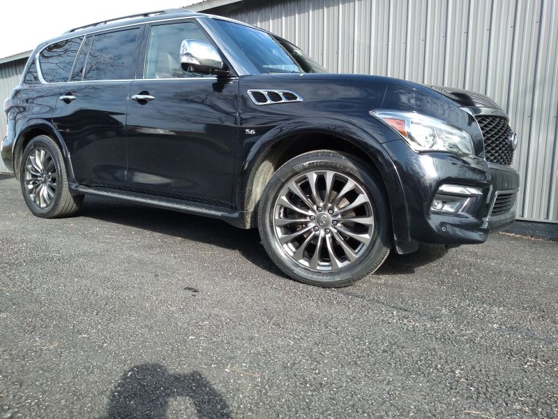 QX 80 Scratched Painted Wheels Repaired