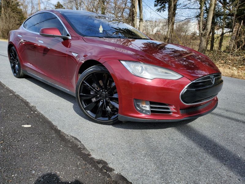 Tesla Model S Powder Coated Wheels Gloss Black