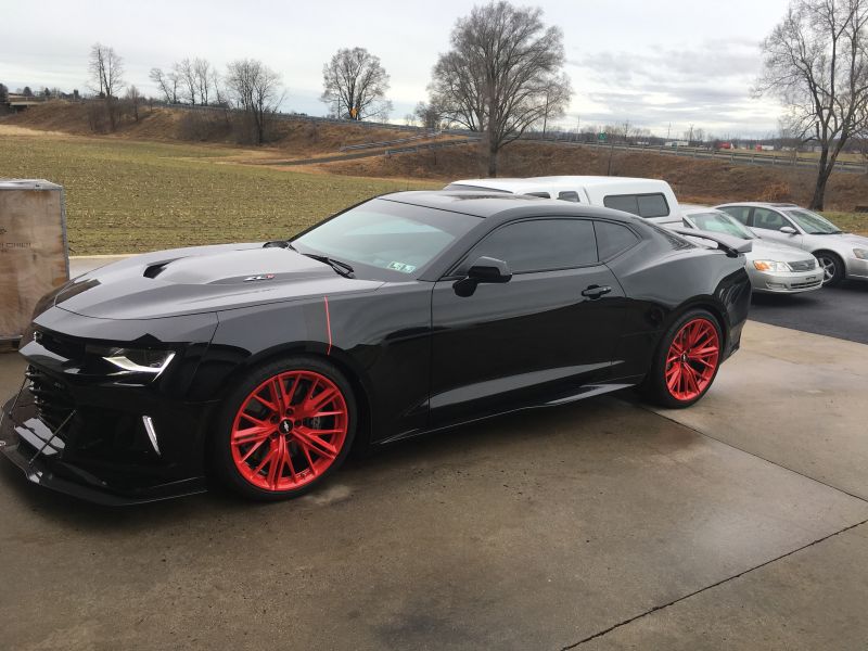 Red Powder Chevy Camaro