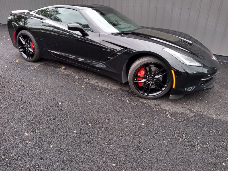 Corvette Powder Coat Black Wheels